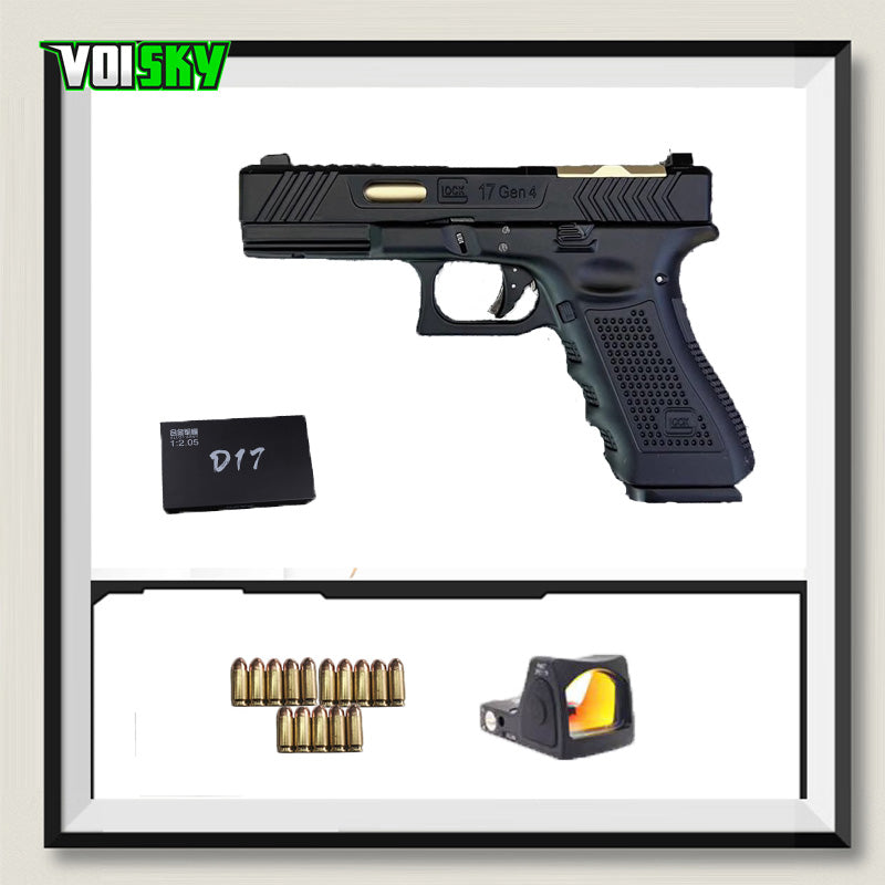 G17 1/2.05 タクティカル グロック フルメタル モデル排莢式非発火 合金 メタルスライド モデルガン