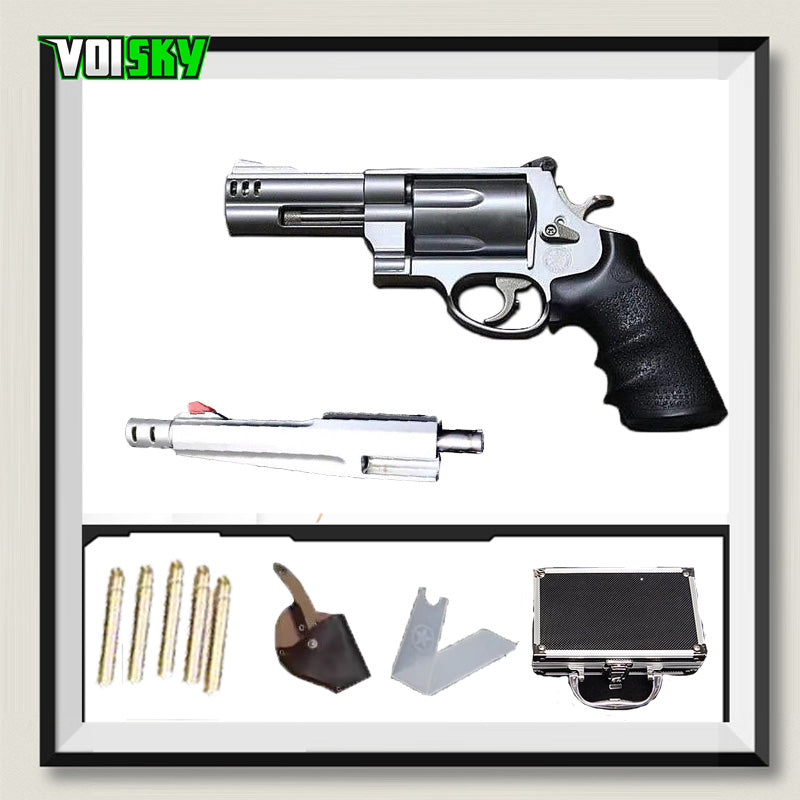リボルバー M500 1:2.05 合金モデル排莢式非発火メタルスライド モデルガン誕生日プレゼント科学と教育モデル