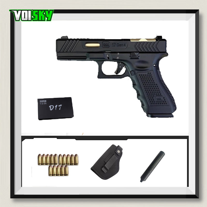 G17 1/2.05 タクティカル グロック フルメタル モデル排莢式非発火 合金 メタルスライド モデルガン