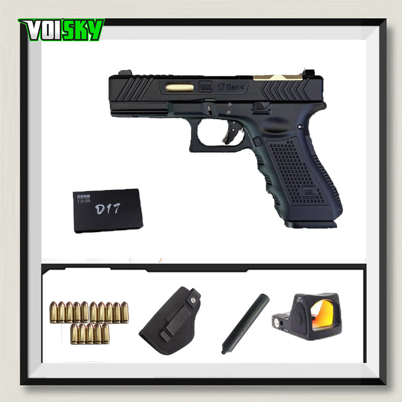 G17 1/2.05 タクティカル グロック フルメタル モデル排莢式非発火 合金 メタルスライド モデルガン