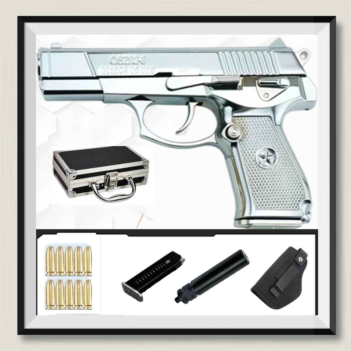 QSZ-92 1/2.05 92式ミニモデルガン 中国人民解放軍 超精密 排莢式 合金 メタルスライド モデルガン 科学と教育モデル