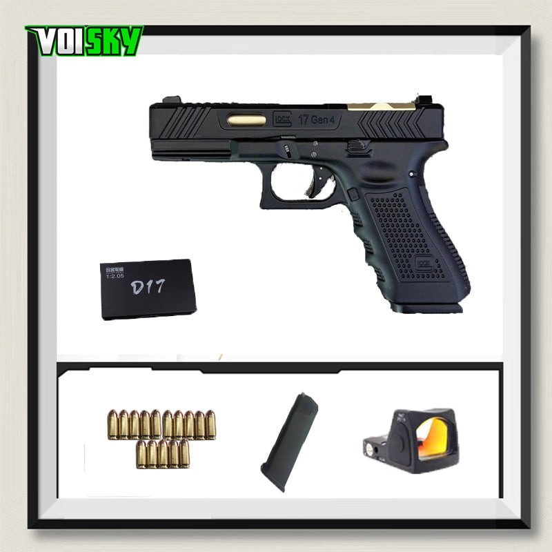 G17 1/2.05 タクティカル グロック フルメタル モデル排莢式非発火 合金 メタルスライド モデルガン