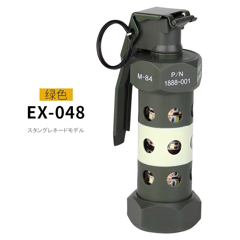 M84 スタングレネード モデル 米軍 フラッシュバン|戦術装備×アウトドア照明|生存ゲーム/Cosplay用 ダミー グレネード 非作動デコレーションアイテム 手榴弾