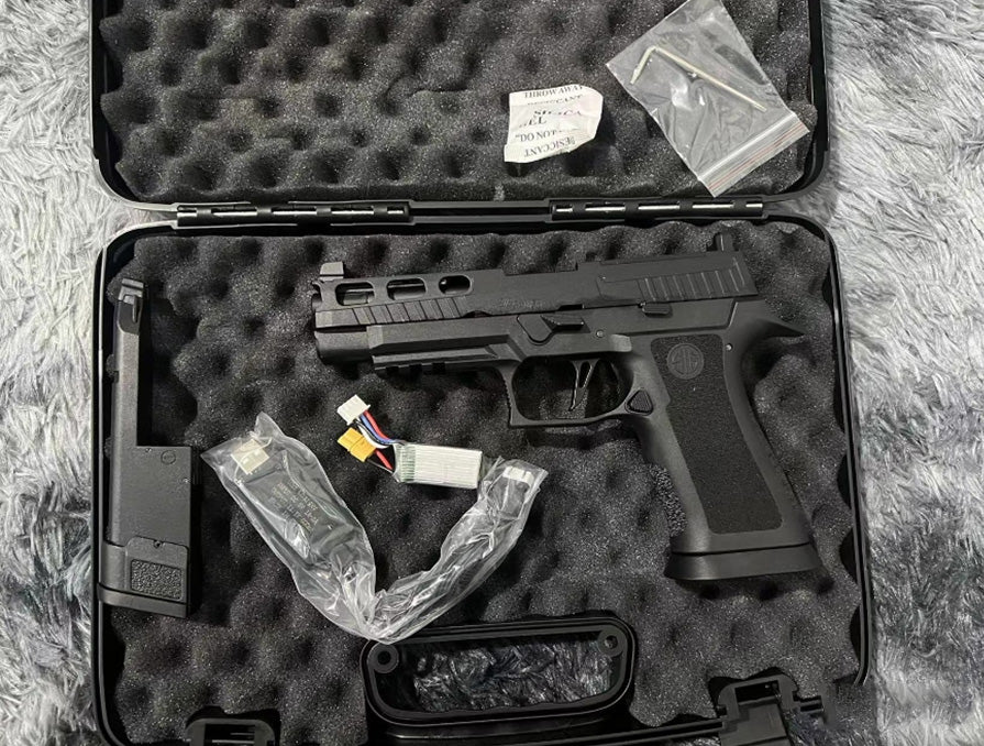 UDL製 P320 X5 電動ブローバック デュアルシステム レーザーまたは水弾 7mmゲルボールエアガン