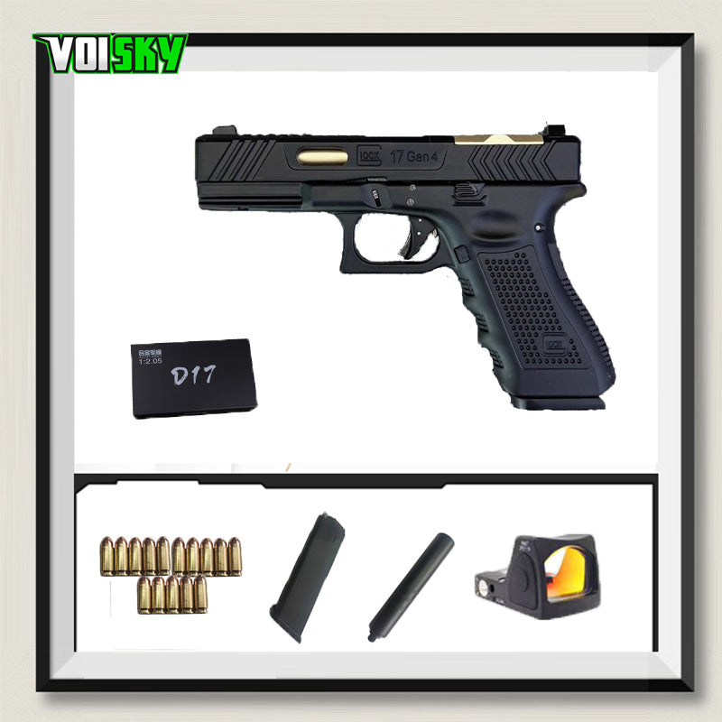G17 1/2.05 タクティカル グロック フルメタル モデル排莢式非発火 合金 メタルスライド モデルガン