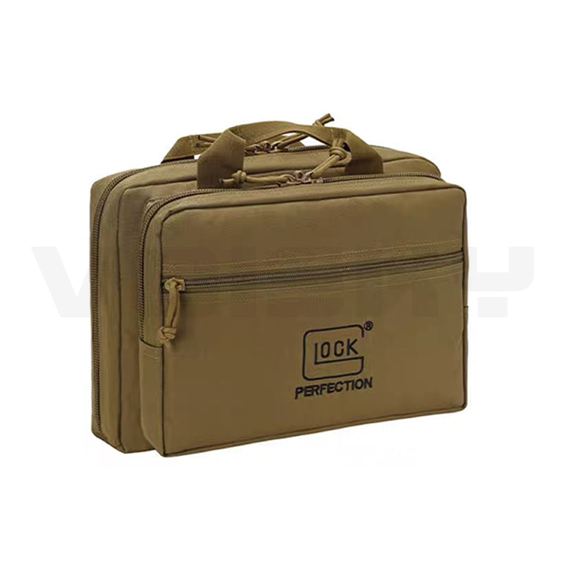 GLOCK対応 ソフトハンドガンキャリーバッグ 高弾性 720D 防水ファブリック 多機能収納ポーチ サバゲー・アウトドア・ミリタリートレーニングなど幅広く対応