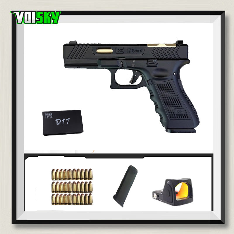 G17 1/2.05 タクティカル グロック フルメタル モデル排莢式非発火 合金 メタルスライド モデルガン