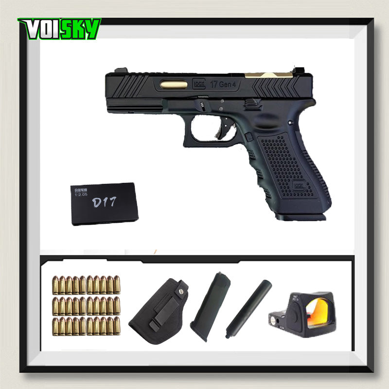 G17 1/2.05 タクティカル グロック フルメタル モデル排莢式非発火 合金 メタルスライド モデルガン
