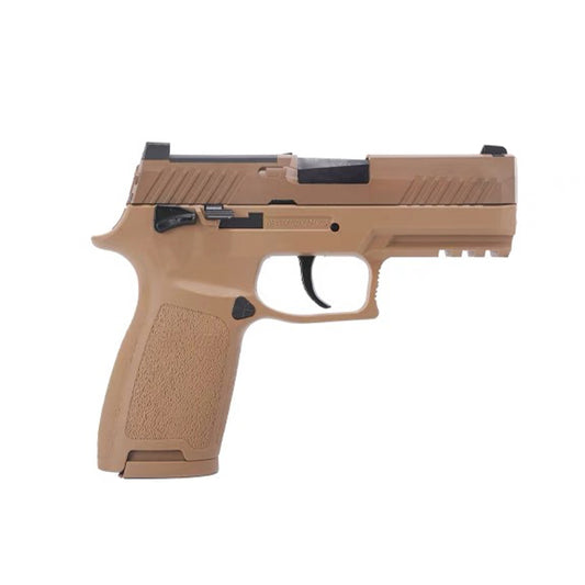 P320-M17 Blowback, shell ejection type, handgun-like toy gun, real cart, laser gun, laser model, laser irradiation, continuous firing, toy handgun, model gun, laser target training toy for children