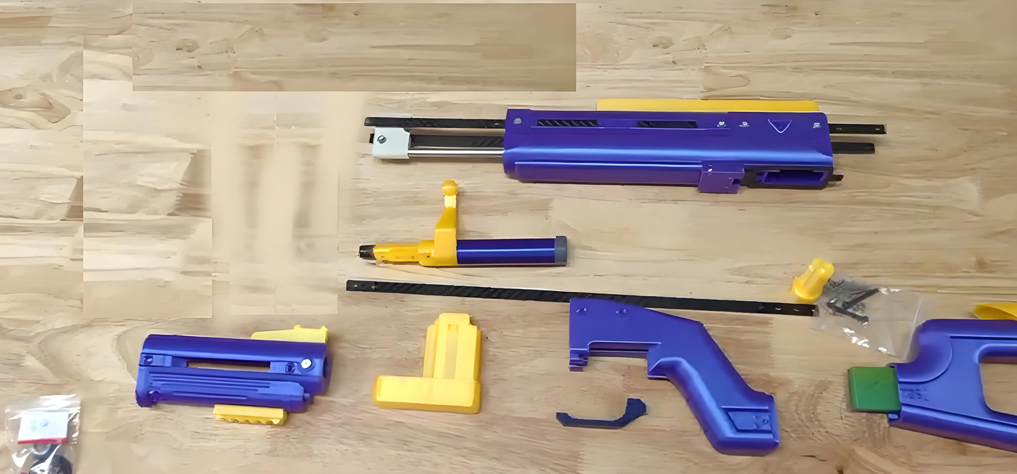 T05 3Dプリント銃 おもちゃの銃 シューティングゲーム 単発ボルトアクション発射ナーフ系スポンジ弾 フリントロック