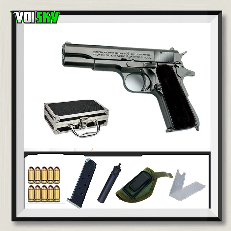 M1911 A1 1:2.05 精巧ミニモデルガン フルメタル モデル 排莢式非発火 合金 メタルスライド モデルガン 科学と教育モデル