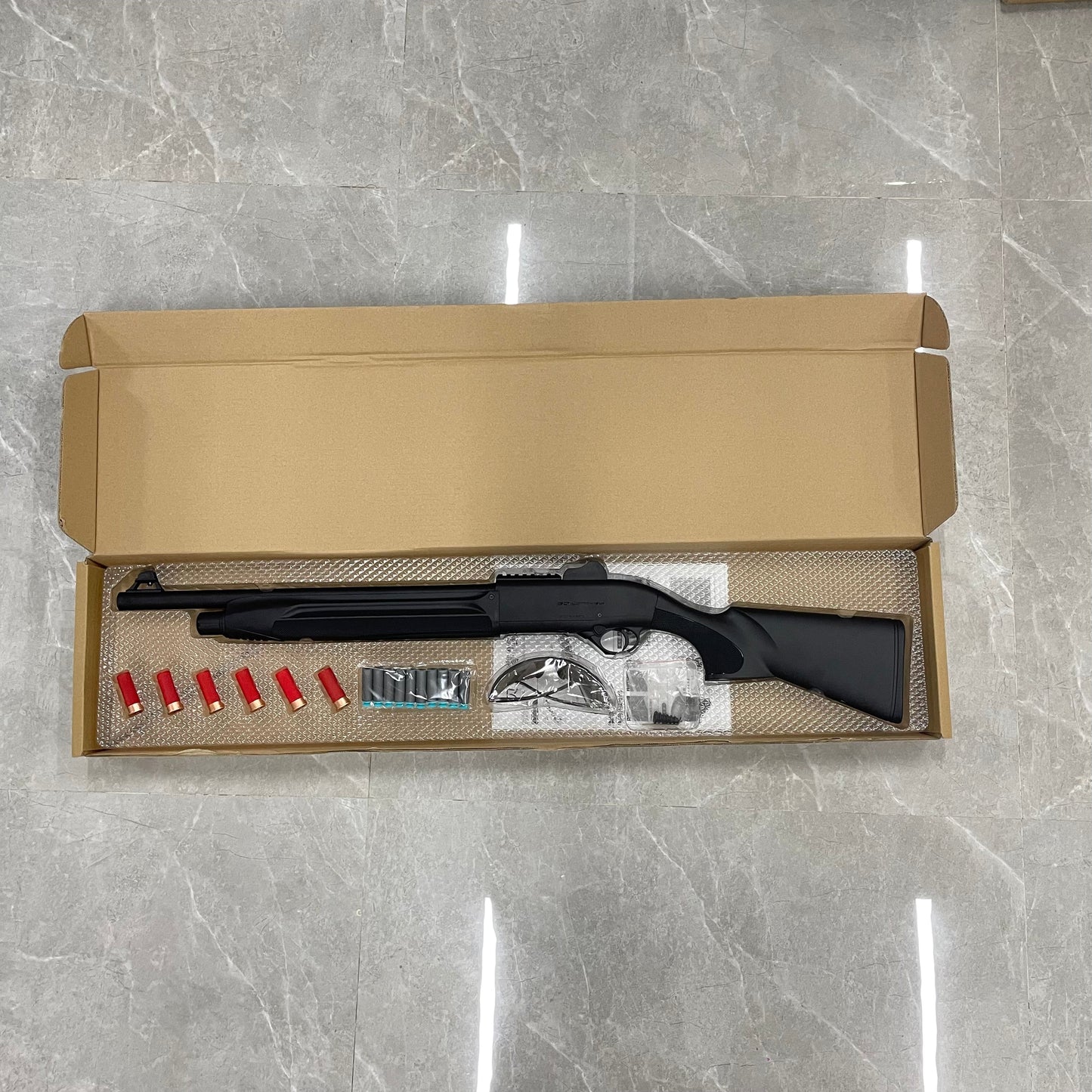 Shell Ejection Electric Blowback Shell Ejection Shotgun Type Beretta 1301 Dual System Shell Eject Soft Bullet Sponge Bullet