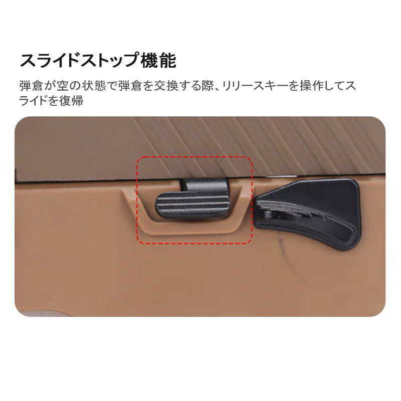 P320-M17 Blowback, shell ejection type, handgun-like toy gun, real cart, laser gun, laser model, laser irradiation, continuous firing, toy handgun, model gun, laser target training toy for children