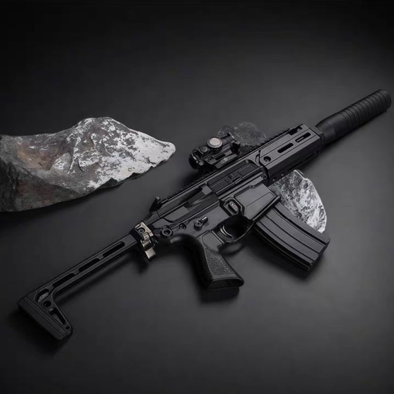 SIG-MCX 1:3 合金モデルガン コレクション向け金属製トイガン 排莢・分解・折りたたみ式ストック付き 発射不可