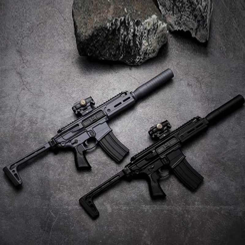 SIG-MCX 1:3 合金モデルガン コレクション向け金属製トイガン 排莢・分解・折りたたみ式ストック付き 発射不可