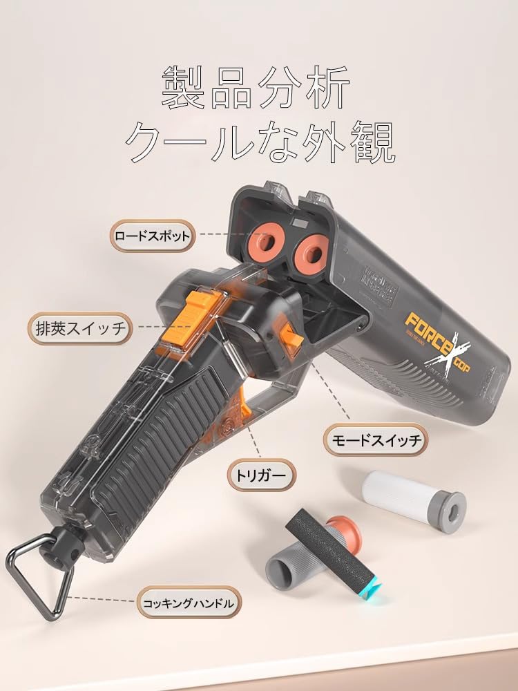 割引商品  リボルバー ショットガン風おもちゃ銃 DX-12  TEC-9 電動サブマシンガン ディスカウント・セール 半額で売る