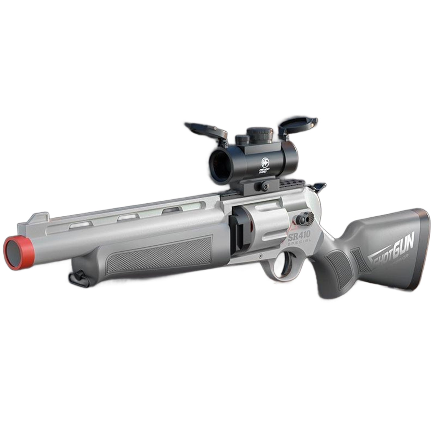 SR410 モデルガン リボルバー ショットガン おもちゃ 排莢式 スポンジ銃 スポンジ弾 玩具 トイガン おもちゃの銃 スポンジガン 8歳以上向け