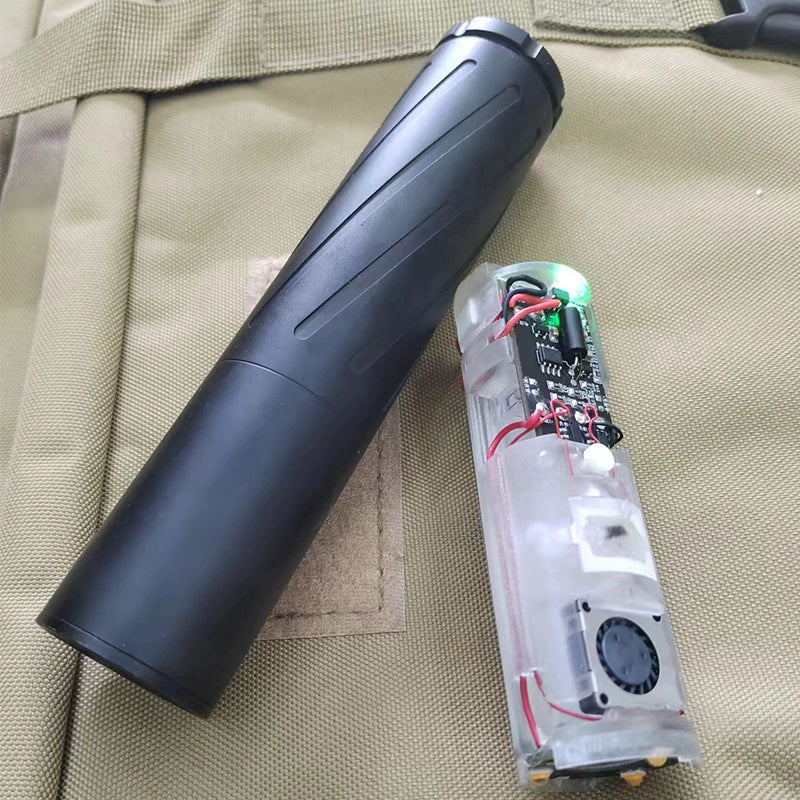 SMOKEY WOLF Smoke Silencer, Smoke Hider, Live Cartridge-Style Wind Toy Gun-Compatible Silencer Adapter, Proprietary Parts, Replica Flash Hider, 14mm Reverse Thread-Compatible