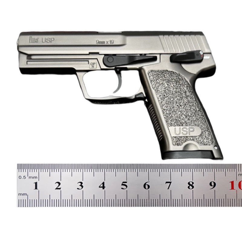 H&K USP 1/2.05 スケール ミニチュアモデルガン フルメタル モデル 合金 メタルスライド モデルガン 科学と教育モデル