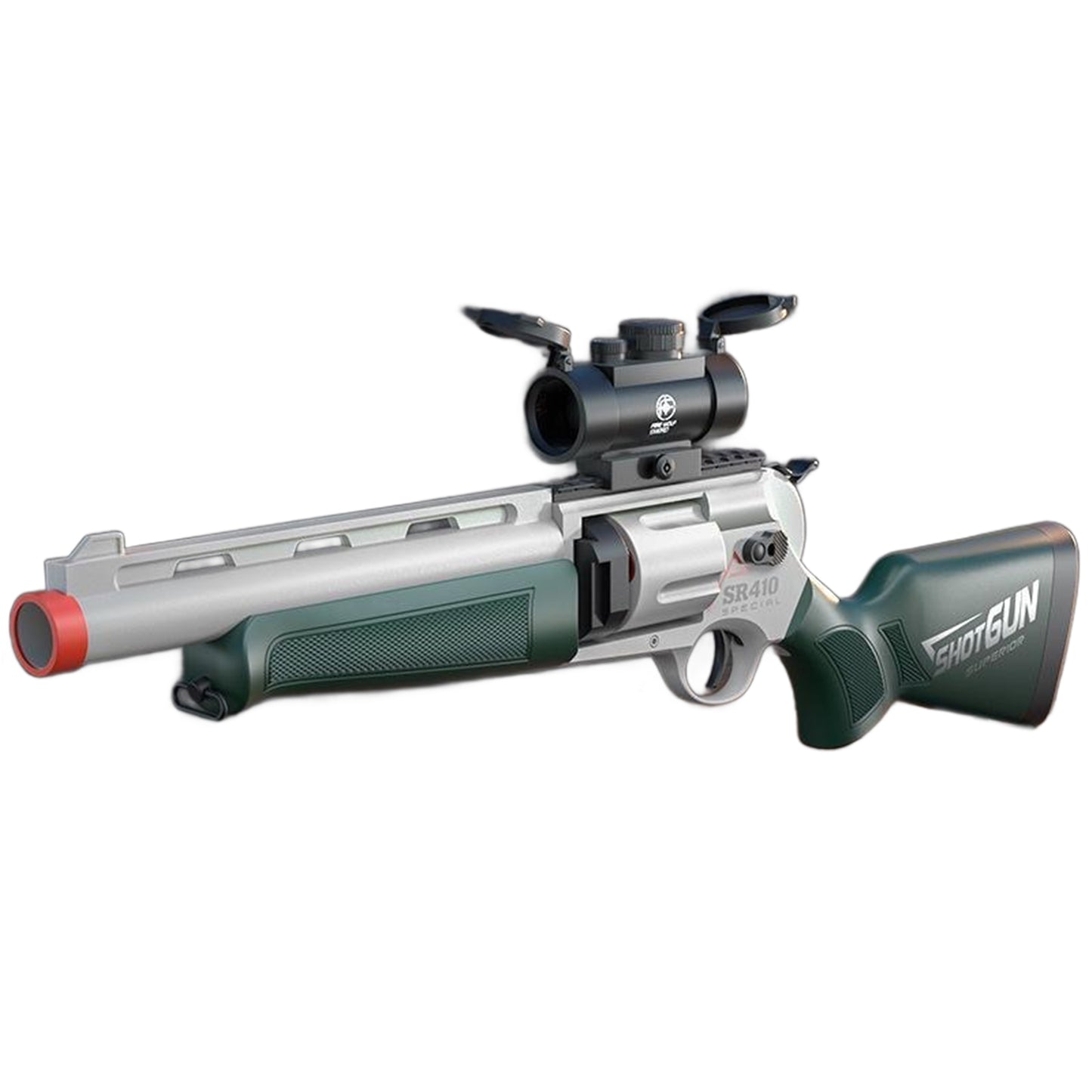 SR410 モデルガン リボルバー ショットガン おもちゃ 排莢式 スポンジ銃 スポンジ弾 玩具 トイガン おもちゃの銃 スポンジガン 8歳以上向け