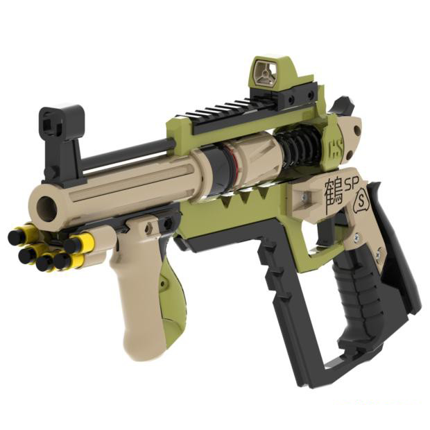 鹤组SP 爆発拳銃 3Dプリント玩具 ピストル単発 サバイバルシューティングゲーム