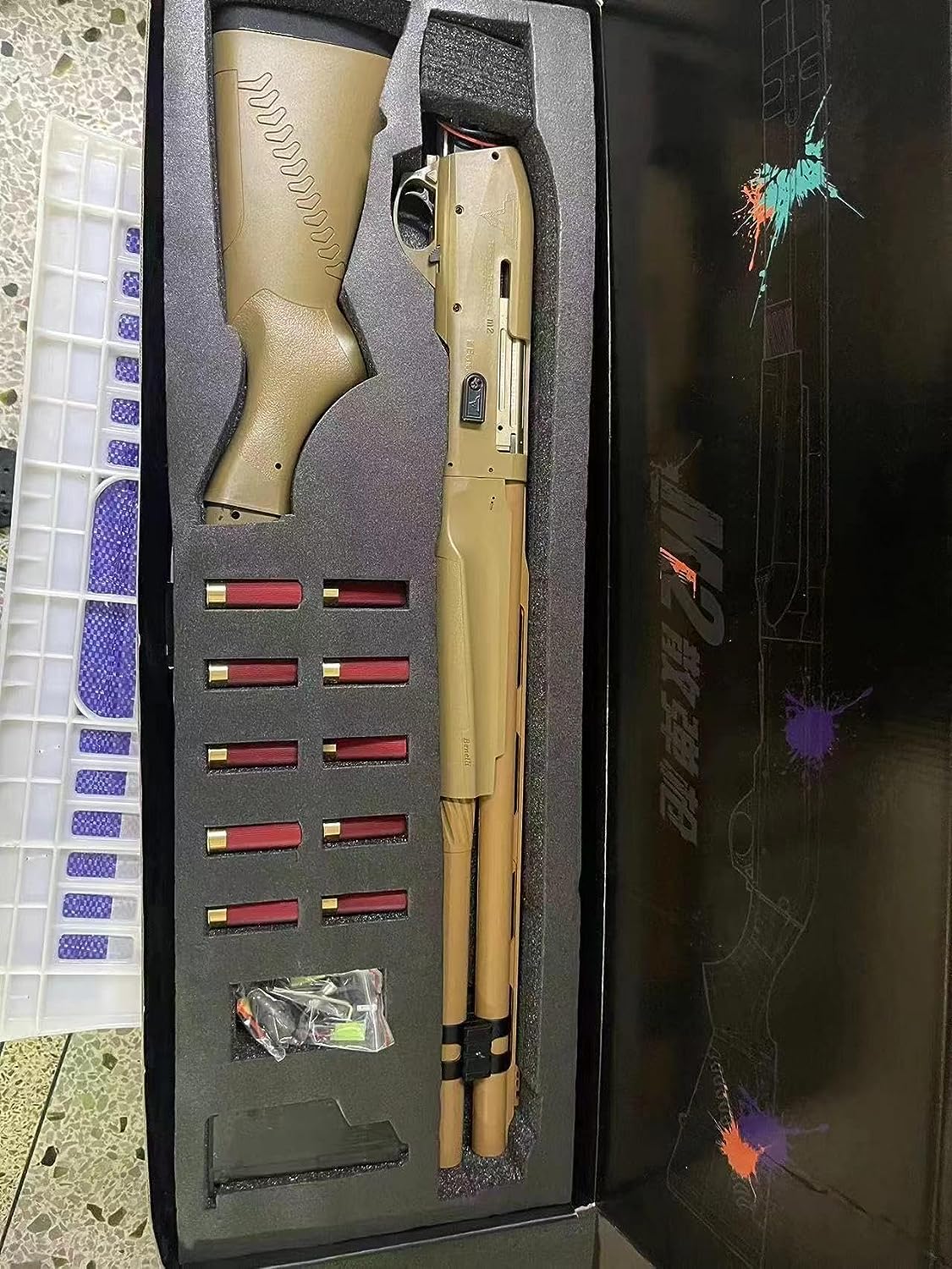 FJS製 M2 TTI BENELLI シェルエジェクション電動ブローバック 排莢式 ショットガンタイプ ショットガン風おもちゃ銃 戦術テーラーチームが開発した安全モデル玩具