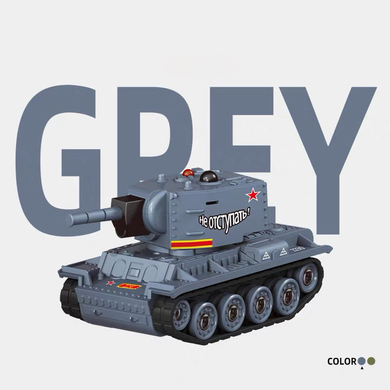 1/64スケール ミニRC戦車 2.4GHz 赤外線バトル戦車 回転砲塔付き 超小型 リモコン戦闘坦克