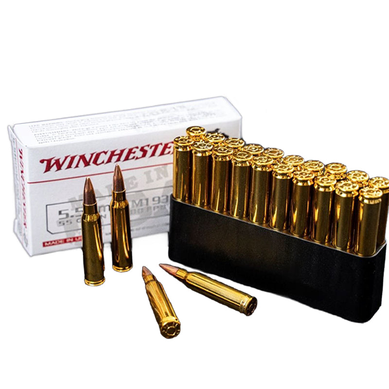 ウィンチェスター WINCHESTER M193 5.56x45mm FMJ プラスチックメッキ弾 模型カート・トイモデル