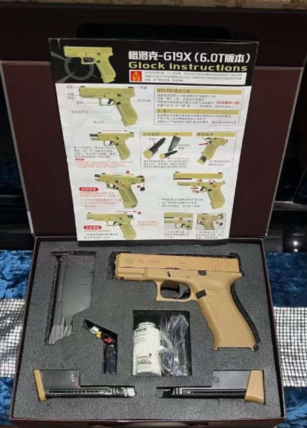 グロック G19X 6.0 電動ブローバック ハンドガン リリース self-loading ゲルブラスター