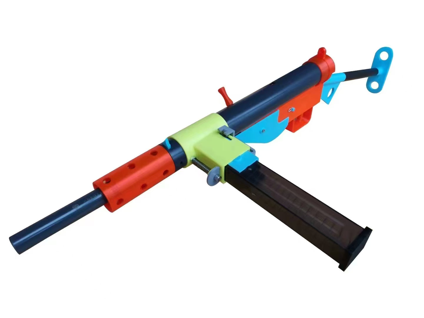 電動サブマシンガン(3Dプリント製) おもちゃ モデルガン 排莢式 ソフト弾丸銃 トイガン 取り外し可能 組立必要