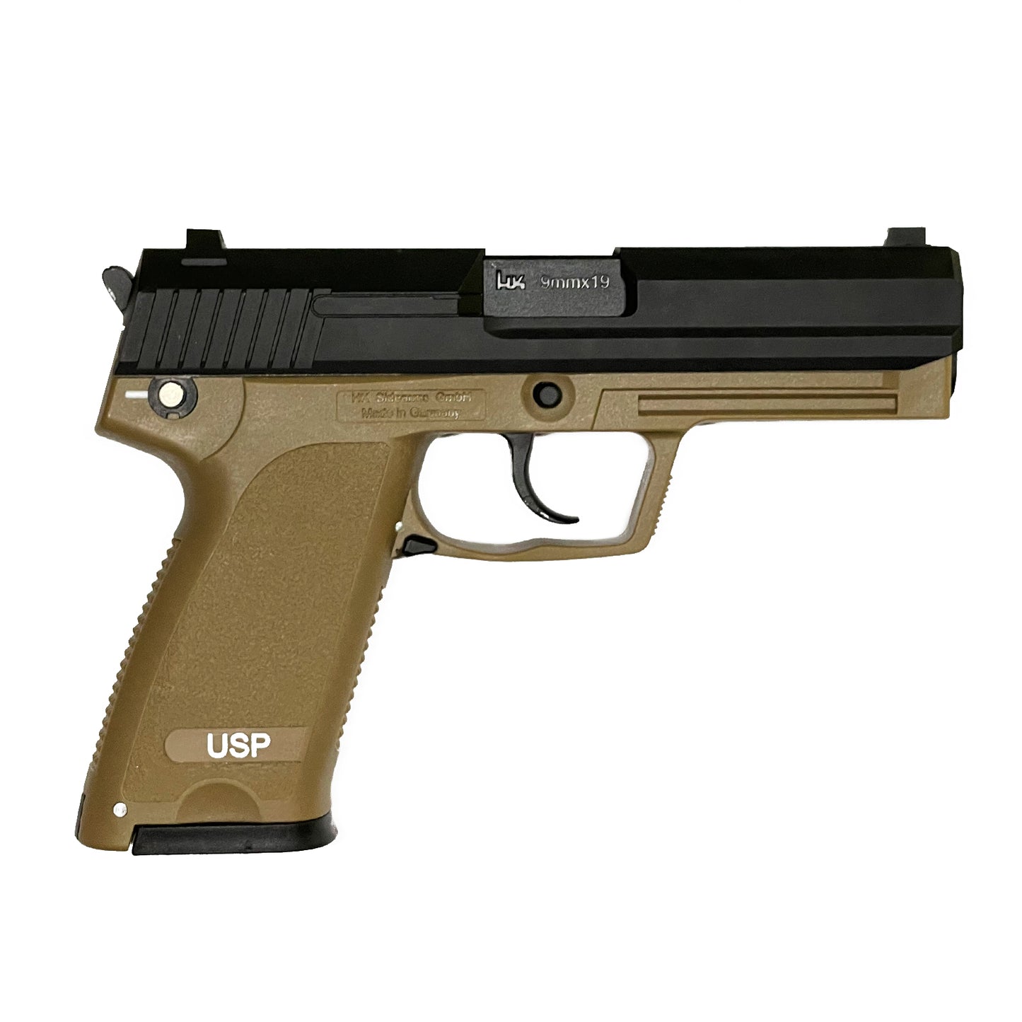 アップグレードされたUSPダブルカラム 排莢式 銃口が詰まっているので(安全だ)レーザーを発射することができますトレーニング用科学教育玩具 正規品