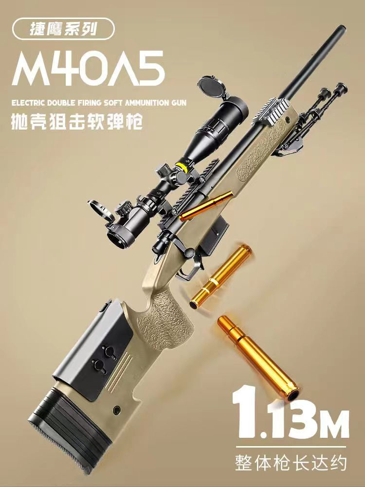 M40A5 JY sniper gun-style toy gun, shell-exhausting sniper rifle, bolt-action bullpup rifle