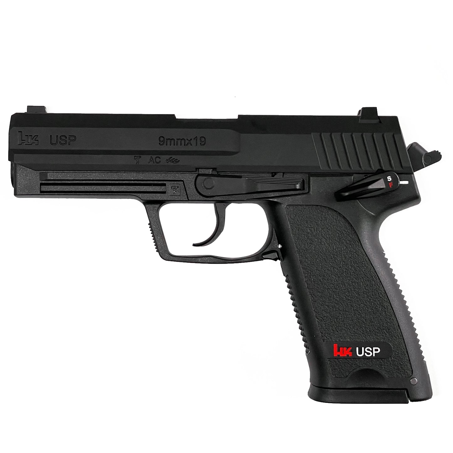 アップグレードされたUSPダブルカラム 排莢式 銃口が詰まっているので(安全だ)レーザーを発射することができますトレーニング用科学教育玩具 正規品