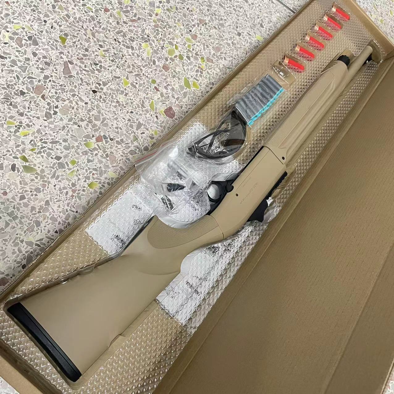 ベレッタ1301 シェルエジェクション電動ブローバック  排莢式 ショットガンタイプ デュアルシステム シェル イジェクト ソフト ブレット スポンジ 弾丸