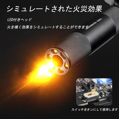 ライブカート式風おもちゃ銃 対応 サイレンサーアダプター 専属部品 レプリカ フラッシュハイダー 14mm/18mm逆ネジ対応