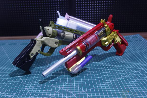 鹤组SP 爆発拳銃 3Dプリント玩具 ピストル単発 サバイバルシューティングゲーム