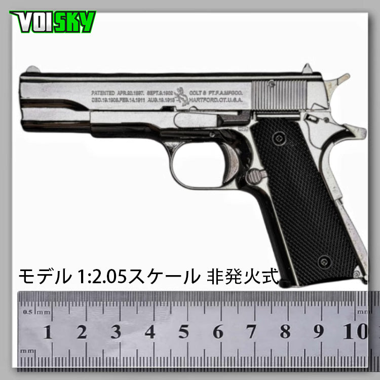 M1911 A1 精巧ミニモデルガン 1:2.05 フルメタル モデル 排莢式非発火 合金 メタルスライド モデルガン 科学と教育モデル –  VOISKY Superstore
