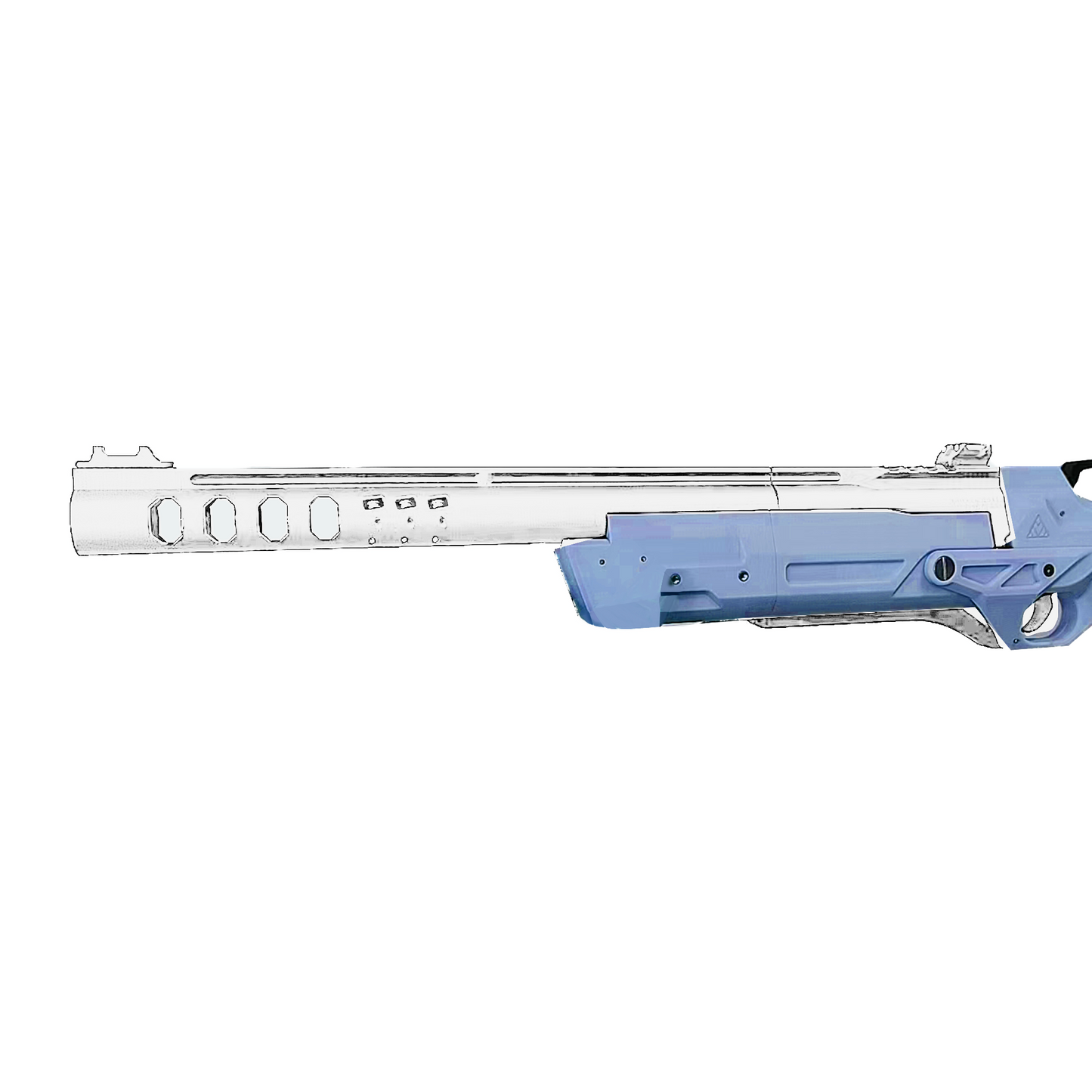 啓蟄 3Dプリントおもちゃの銃 中央折り畳み式スポンジ弾発射装置 散弾銃、火縄銃、ケース投げ爆裂拳銃