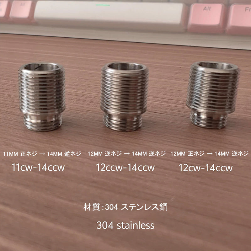 模立方製 G17/G19X/G19対応 アルミ合金製 アウターバレル サイレンサー／マズルブレーキ用変換アダプター マズルキャップ スチール製エジェクションポート