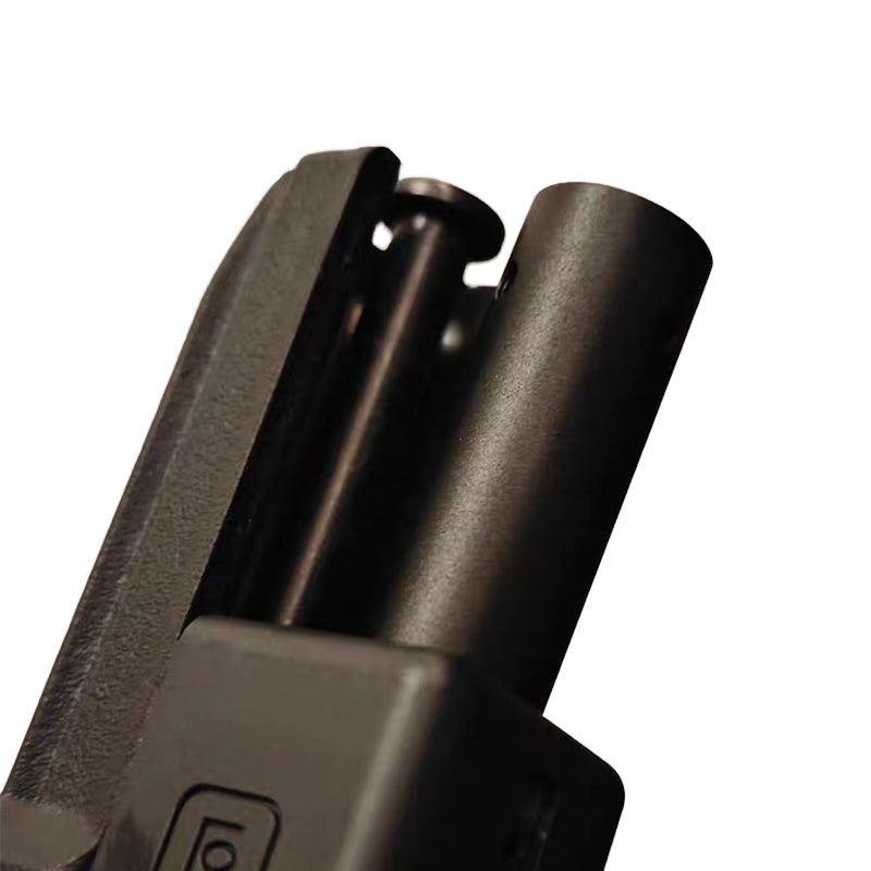 模立方製 G17/G19X/G19対応 アルミ合金製 アウターバレル サイレンサー／マズルブレーキ用変換アダプター マズルキャップ スチール製エジェクションポート