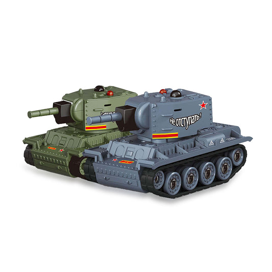 1/64スケール ミニRC戦車 2.4GHz 赤外線バトル戦車 回転砲塔付き 超小型 リモコン戦闘坦克