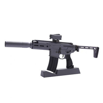 SIG-MCX 1:3 合金モデルガン コレクション向け金属製トイガン 排莢・分解・折りたたみ式ストック付き 発射不可