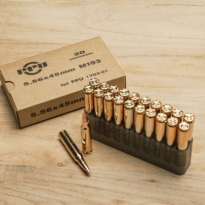 ウィンチェスター WINCHESTER M193 5.56x45mm FMJ プラスチックメッキ弾 模型カート・トイモデル