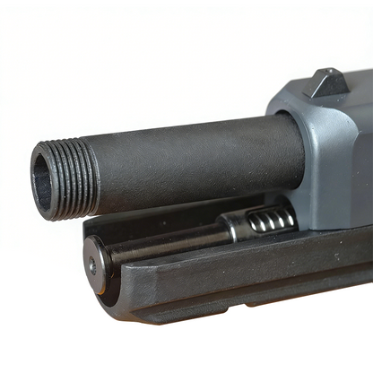 模立方製 G17gen4/G17gen5対応 アルミ合金製 アウターバレル サイレンサー／マズルブレーキ用変換アダプター マズルキャップ