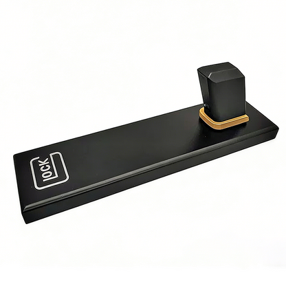 ガンスタンド ディスプレイスタンド 胡桃木/榉木 モデルガン エアガン 展示台 Glock互換 G17/G18/G19/G34/G45 TTI / SIG SAUER / Strike Industries コレクション用 卓上ディスプレイ