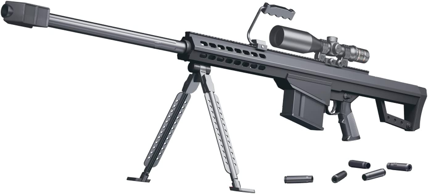 「M82」ナーフ系 BARRETT-M82 実寸大・バレット風コッキングライブカート排莢ダーツブラスタートイガン 全長140㎝