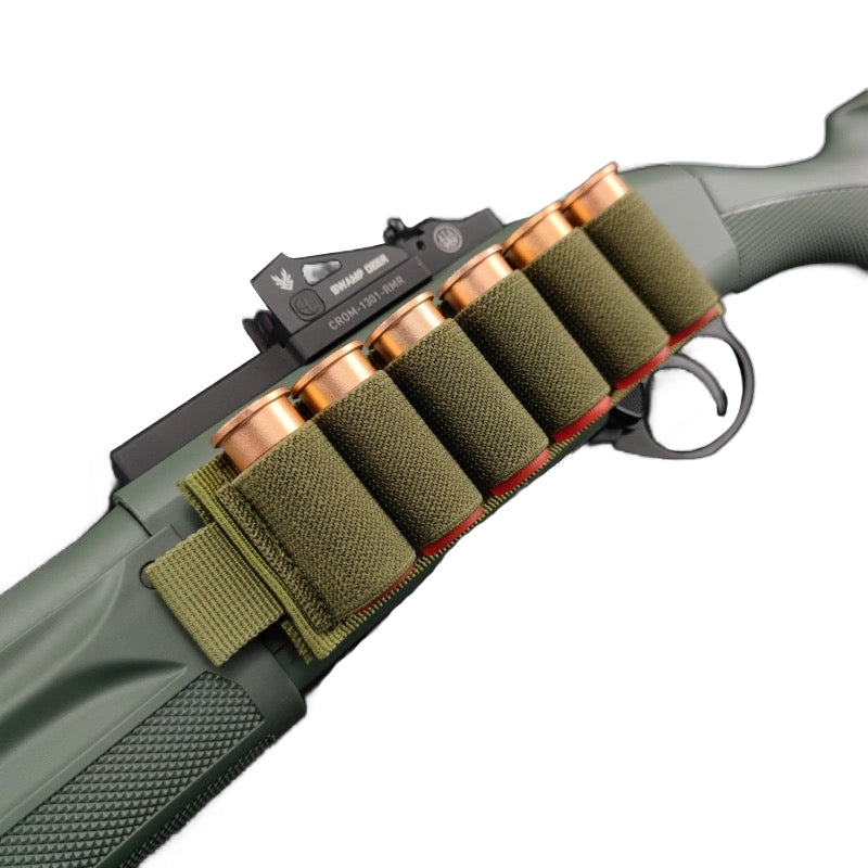 ベレッタ1301／AKA870 対応 6連ショットシェルホルダー 魔法テープ固定 サイド取付 汎用タイプ