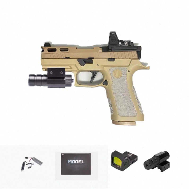 UDL製 P320 X5 電動ブローバック  デュアルシステム  レーザーまたは水弾 7mmゲルボールエアガン