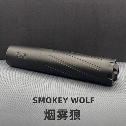 SMOKEY WOLF ライブカート式風おもちゃ銃 対応 サイレンサーアダプター 専属部品 レプリカ フラッシュハイダー 14mm逆ネジ対応