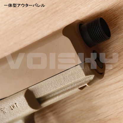 模立方製 G17/G19X/G19対応 アルミ合金製 アウターバレル サイレンサー／マズルブレーキ用変換アダプター マズルキャップ スチール製エジェクションポート